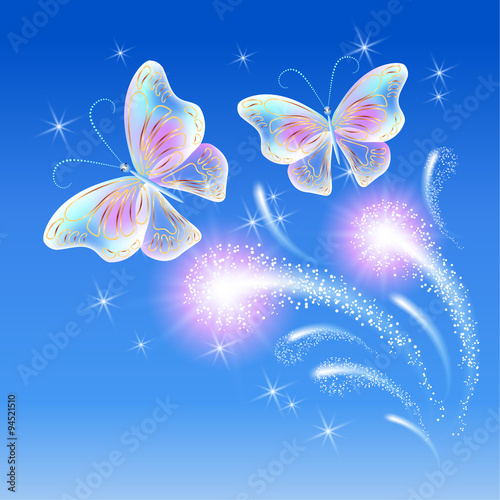 Butterflies and glowing salute