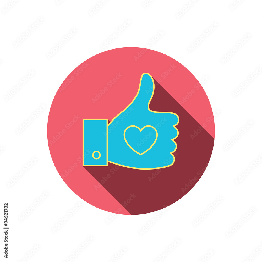Thumb up like icon. Super cool vote sign. Thumb up like icon. Super cool vote sign.