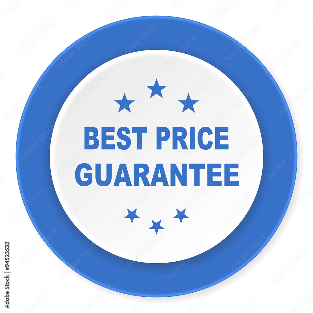best price guarantee blue circle 3d modern design flat icon on white background best price guarantee blue circle 3d modern design flat icon on white background