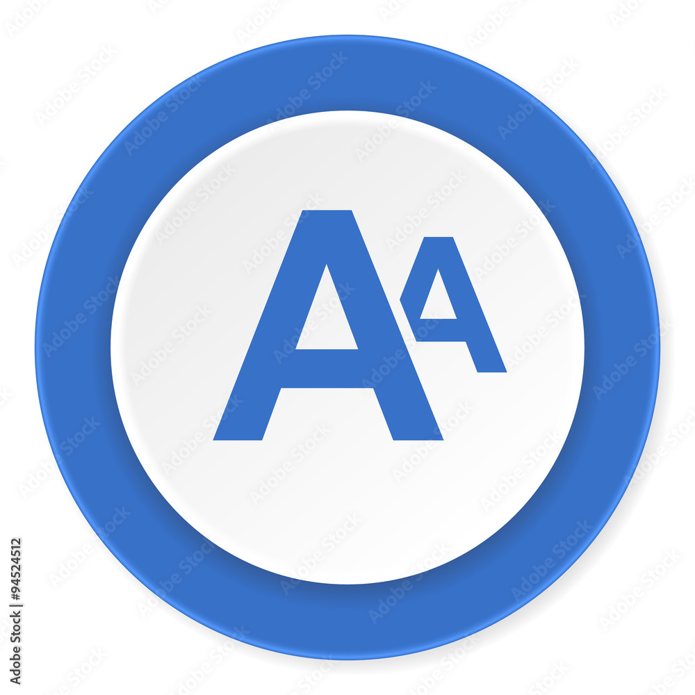 alphabet blue circle 3d modern design flat icon on white background alphabet blue circle 3d modern design flat icon on white background