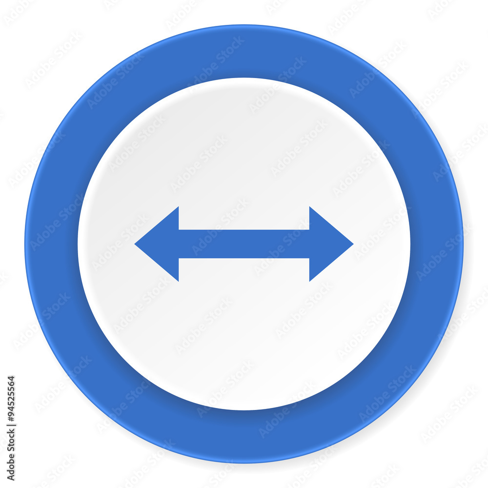 arrow blue circle 3d modern design flat icon on white background arrow blue circle 3d modern design flat icon on white background