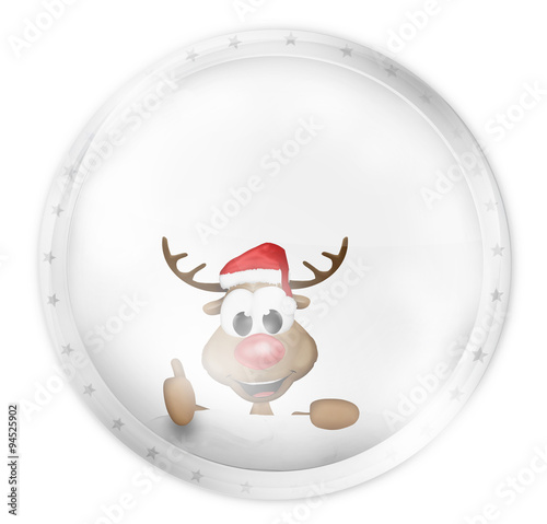 happy reindeer