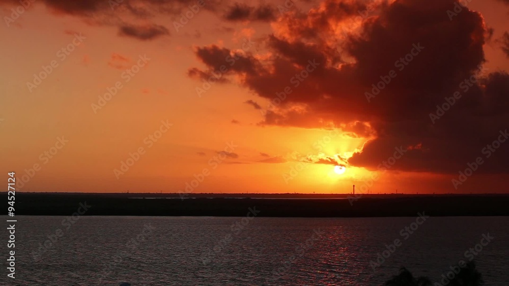 Beautiful yellow sunset with orange sky and clouds. Tropical sun down. Aerial view
Beautiful yellow sunset with orange sky and clouds. Tropical sun down. Aerial view