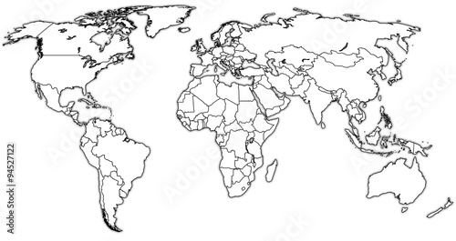 actual world map