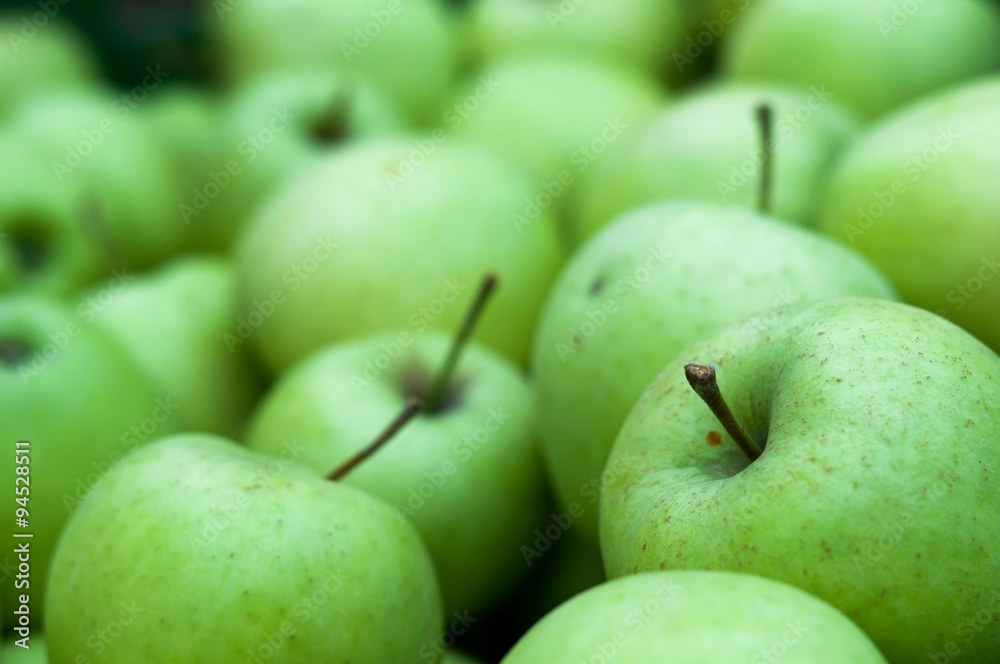 Heap of fresh green Granny Smith apples. Background image Heap of fresh green Granny Smith apples. Background image