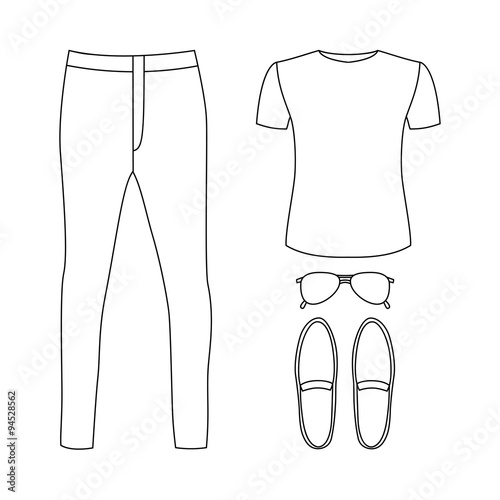 Pants and tshirt Stock Vector Images - Page 3 - Alamy