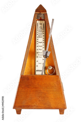 Bilde på lerret metronome on white background