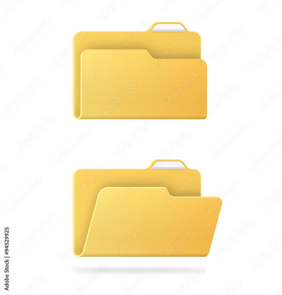 Set of folder icon. Vector elements Set of folder icon. Vector elements