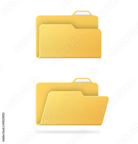 Set of folder icon. Vector elements
