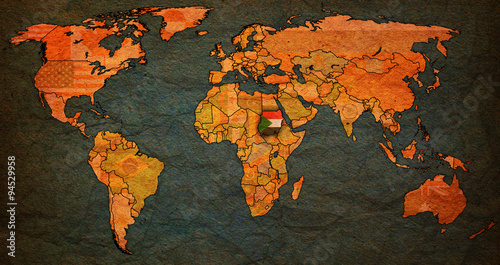 sudan territory on world map