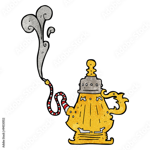 cartoon smoking hookah