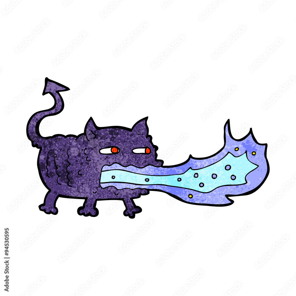 cartoon fire breathing imp cartoon fire breathing imp