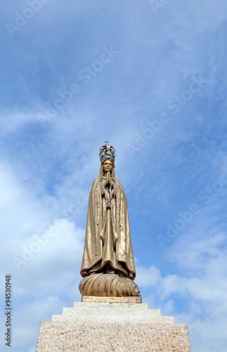 statue of Virgin Mary with the precious Crown