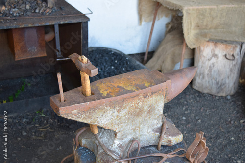 Old forge anvil photo