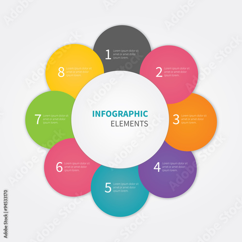 Infographic circle element