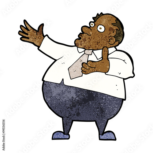 cartoon exasperated middle aged man