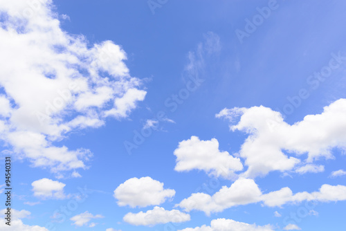 Blue sky and clouds for background. © Eakkaluk