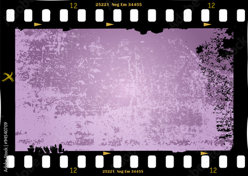 frame of film,grungy photo frame,with free copy space,vector