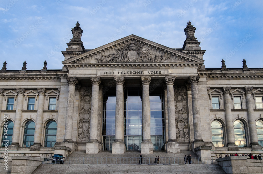 Reichstag building in Berlin, parliament seat
