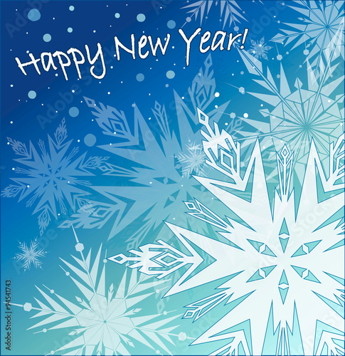 Beautiful vector background with snowflakes.