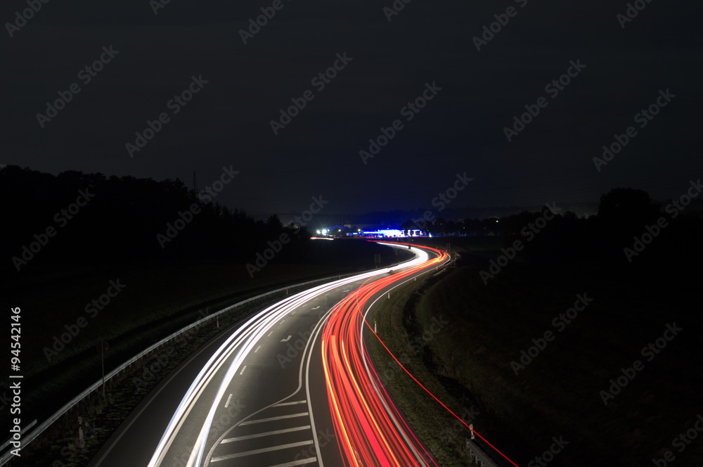 Autobahn bei nacht Autobahn bei nacht