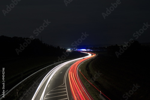 Autobahn bei nacht 