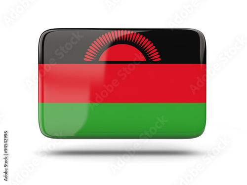 Free Download Square icon with flag of malawi - GFXLoad
