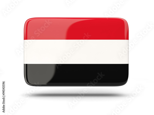 Free Download Square icon with flag of yemen - GFXLoad