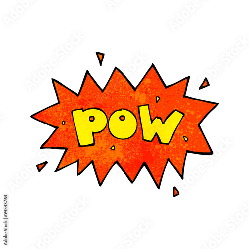 cartoon comic book pow symbol
