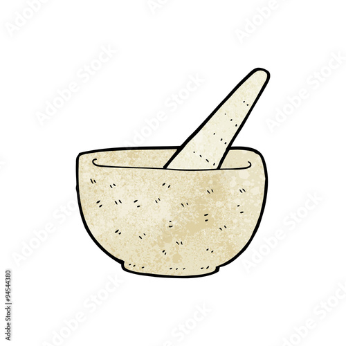 cartoon pestle and mortar
