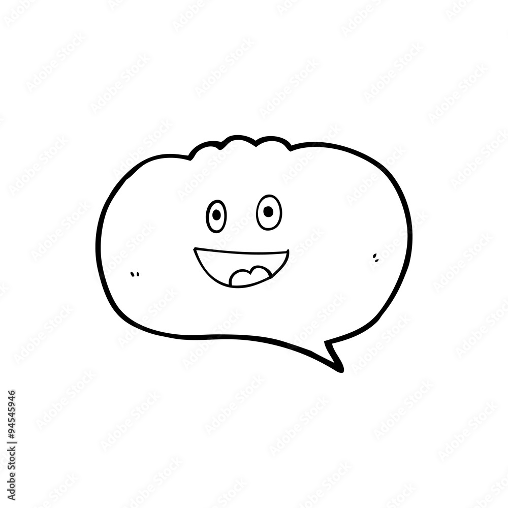 cute line drawing cartoon speech balloon cute line drawing cartoon speech balloon