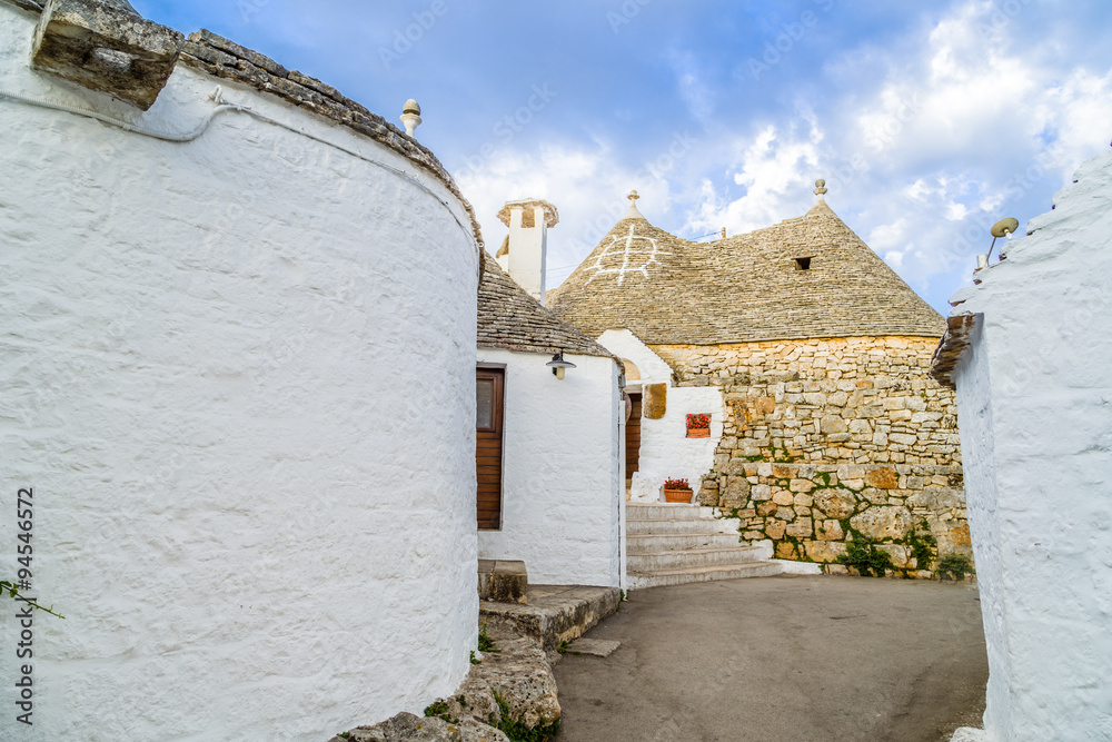 The Trulli houses of Alberobello in Apulia in Italy