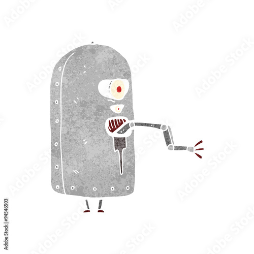 cartoon clunky old robot