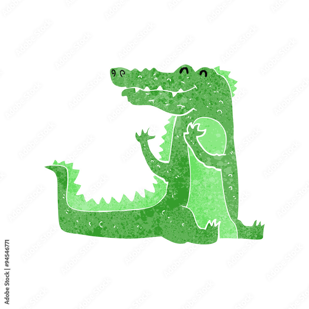 Fototapeta premium cartoon crocodile
