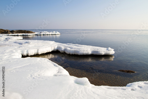 Sea ice, aquatic nature, the ice floe in the ocean, melting ice, spring in the North sea, the Arctic in the spring, wildlife.