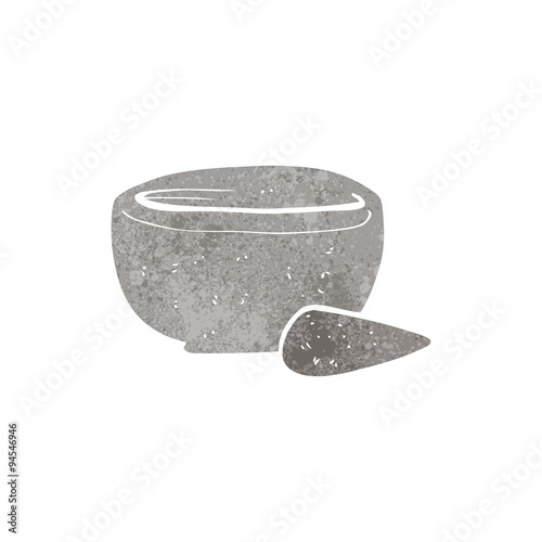 cartoon pestle and mortar
