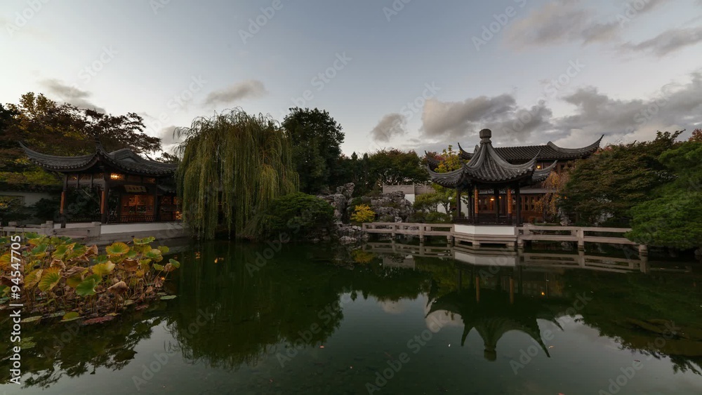 High Definition Time Lapse Movie of Moving Clouds and Water Reflection over Lake in Lan Su Chinese Garden in Portland Oregon 1920x1080 HD High Definition Time Lapse Movie of Moving Clouds and Water Reflection over Lake in Lan Su Chinese Garden in Portland Oregon 1920x1080 HD