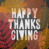 Happy thanksgiving day, autumn holiday background