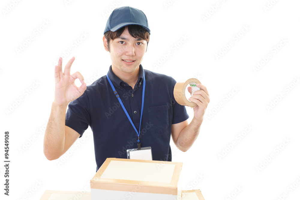 笑顔の宅配人