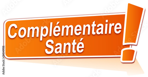 complémentaire santé sur étiquette orange