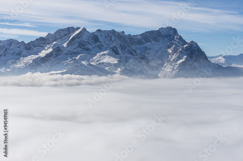Zugspitze mit Nebel