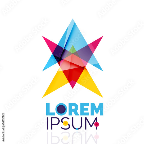 Free Download Logo, abstract geometric business icon - GFXLoad