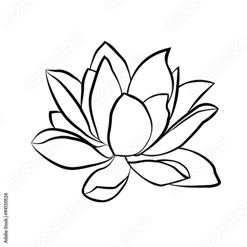Fototapeta Naklejka Na Ścianę i Meble -  lotus flowers icon