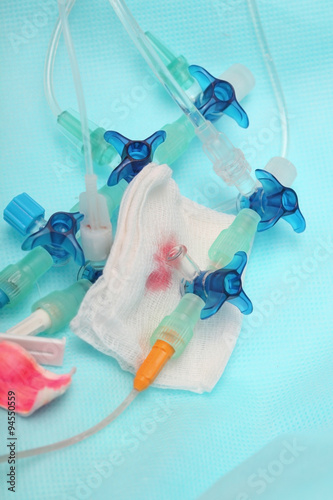 Detail of sterile intravenous catheter photo