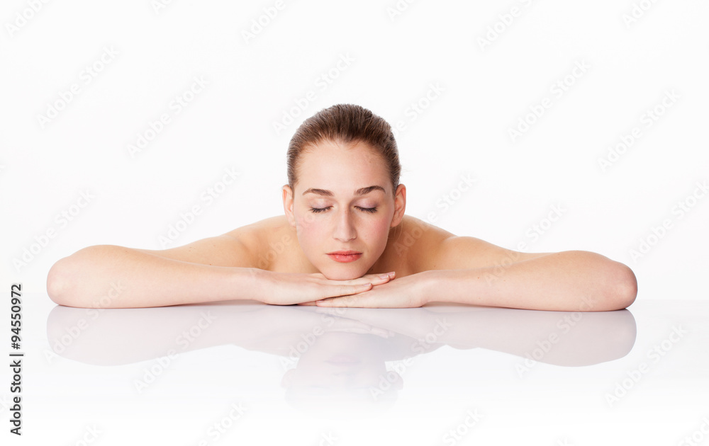 concept of massage, femininity and skincare with 20s woman relaxing concept of massage, femininity and skincare with 20s woman relaxing