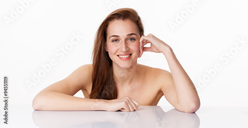 beautiful young woman relaxing for fresh spa treatment
