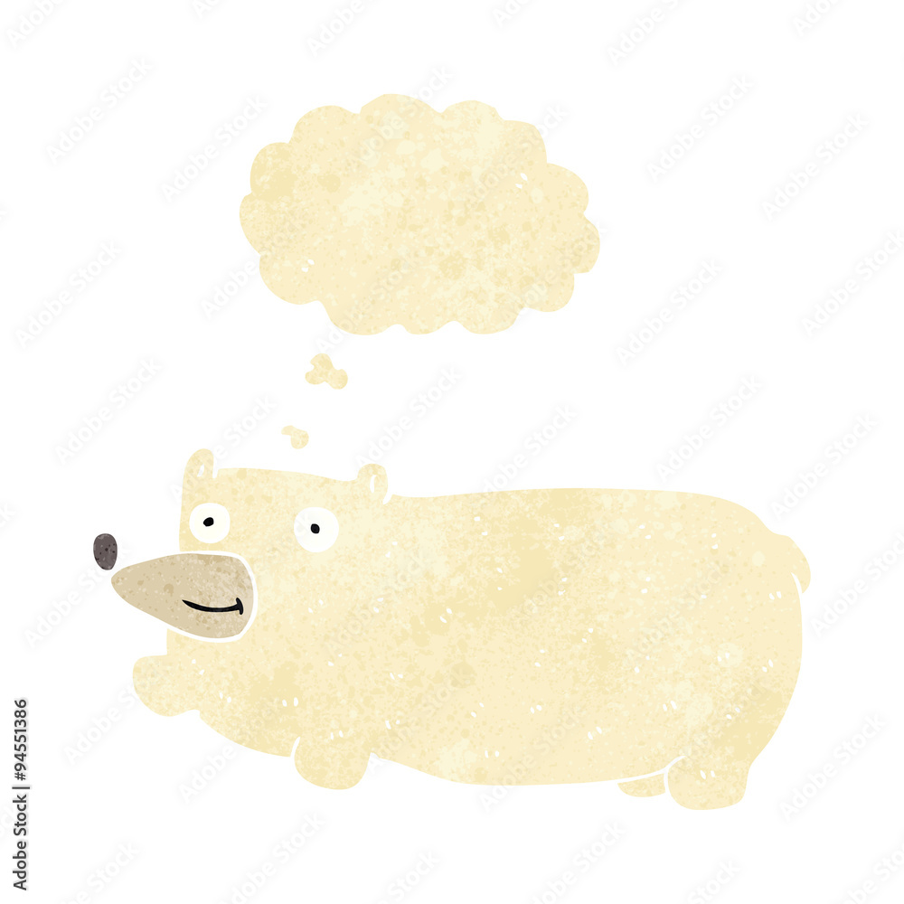 funny cartoon bear with thought bubble funny cartoon bear with thought bubble