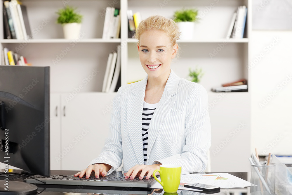 Smiling businesswoman portrait Smiling businesswoman portrait
