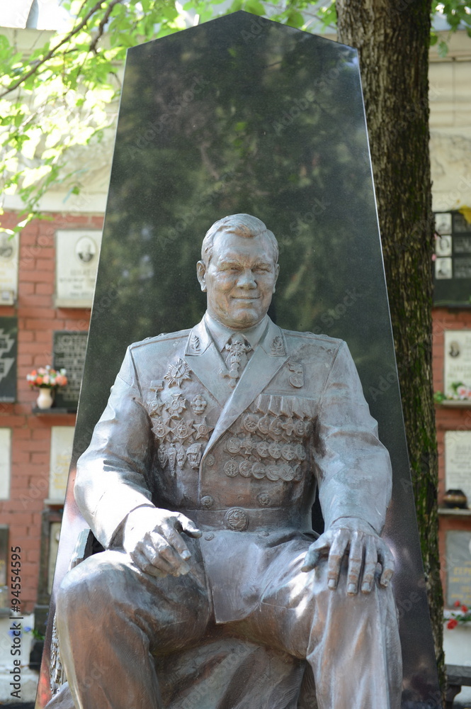 Moscow. The Novodevichy cemetery. The grave of General A. I. Lebed Moscow. The Novodevichy cemetery. The grave of General A. I. Lebed