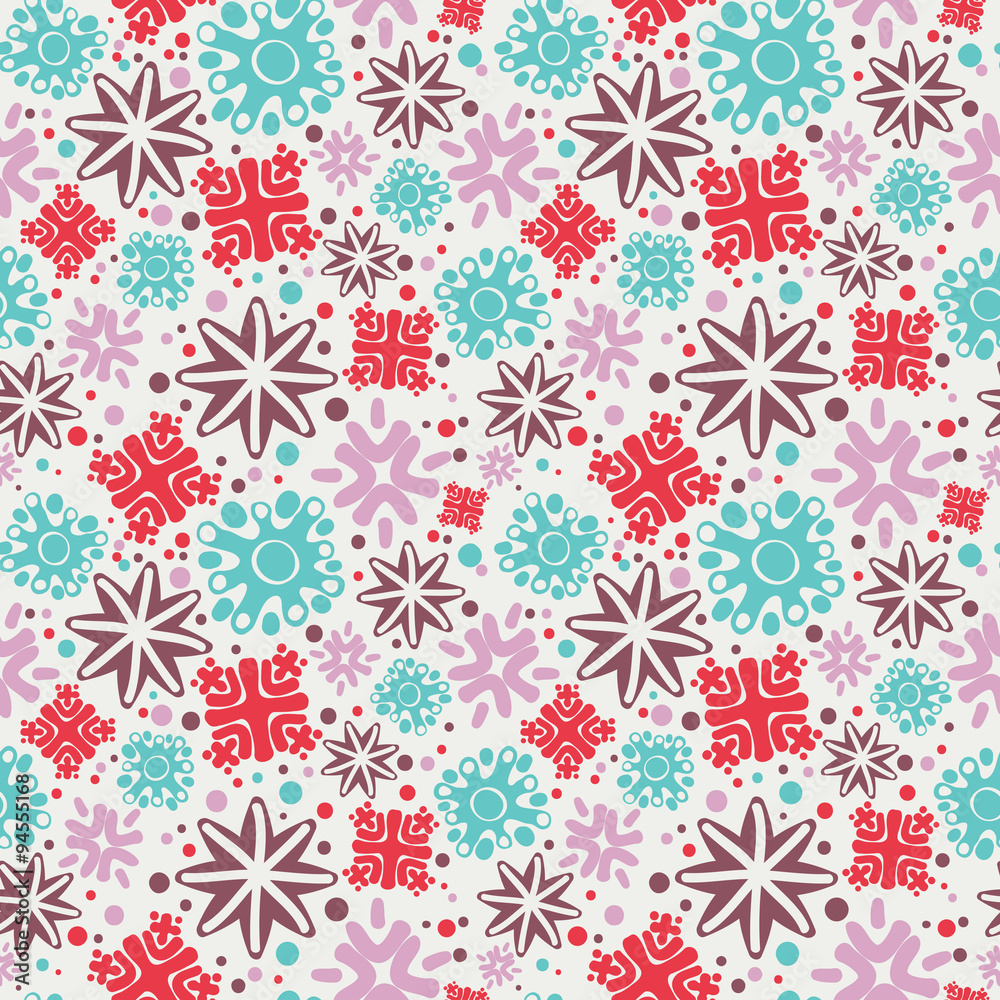 Seamless christmas ornament pattern